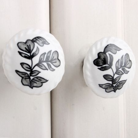 Pansies Flower Flat Knob